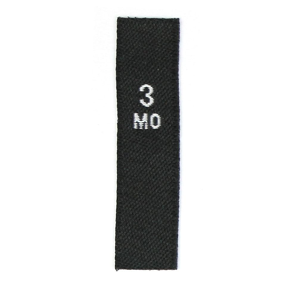 Baby Size label_Tem_nhãn dệt_nhãn mác quần áo_50pcs