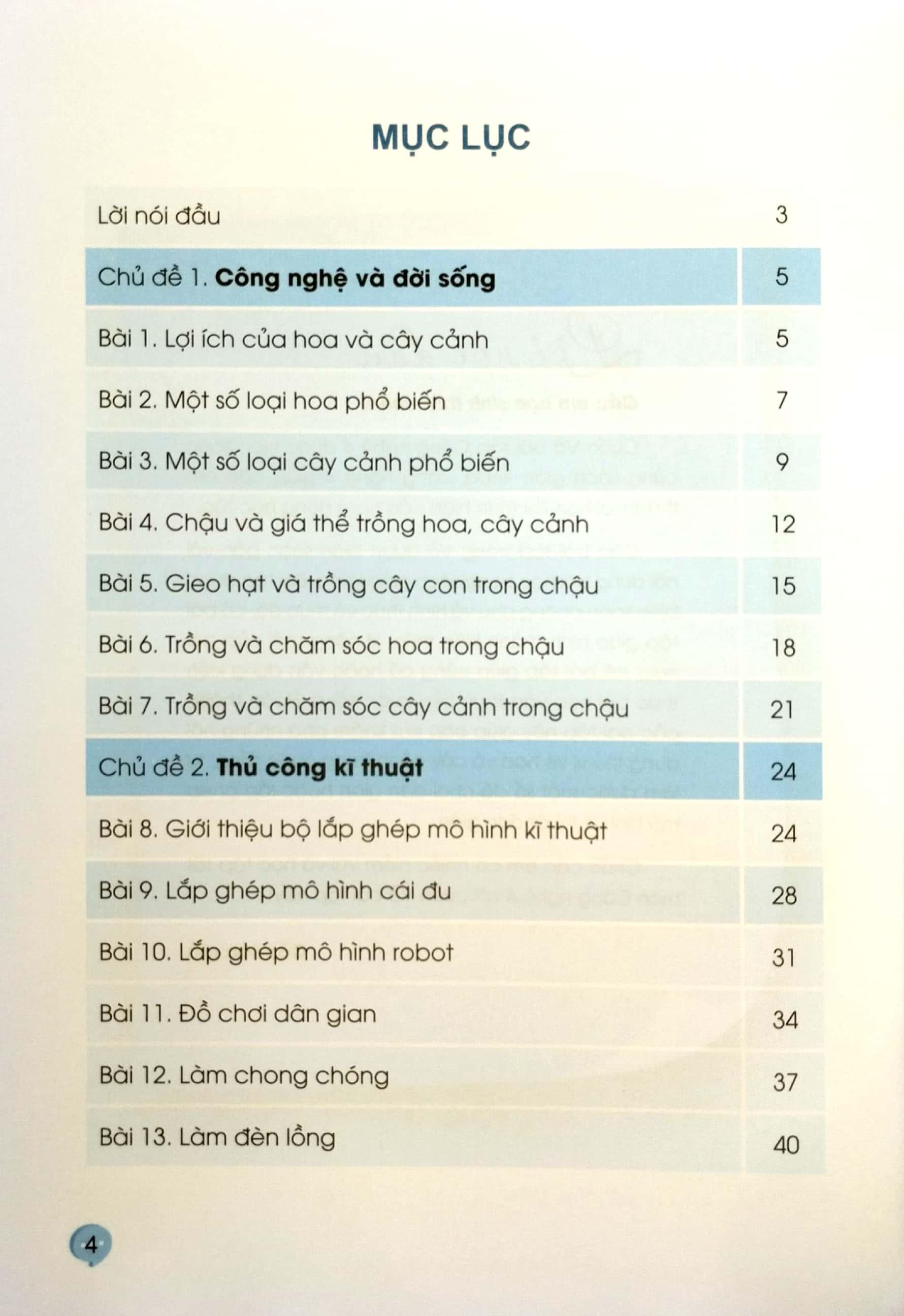 Vở Bài Tập Công Nghệ 4 (Cánh Diều) (2023)