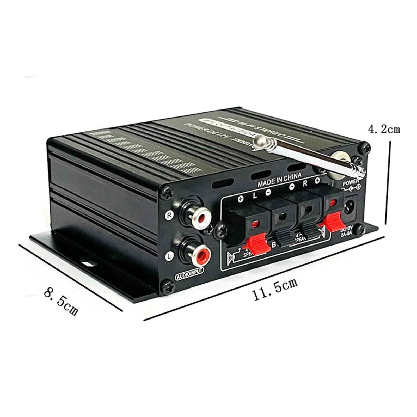 2 Channel Car Amplifier MP3 Ape   WMA Format DC 12V Amp for Mobile Phone
