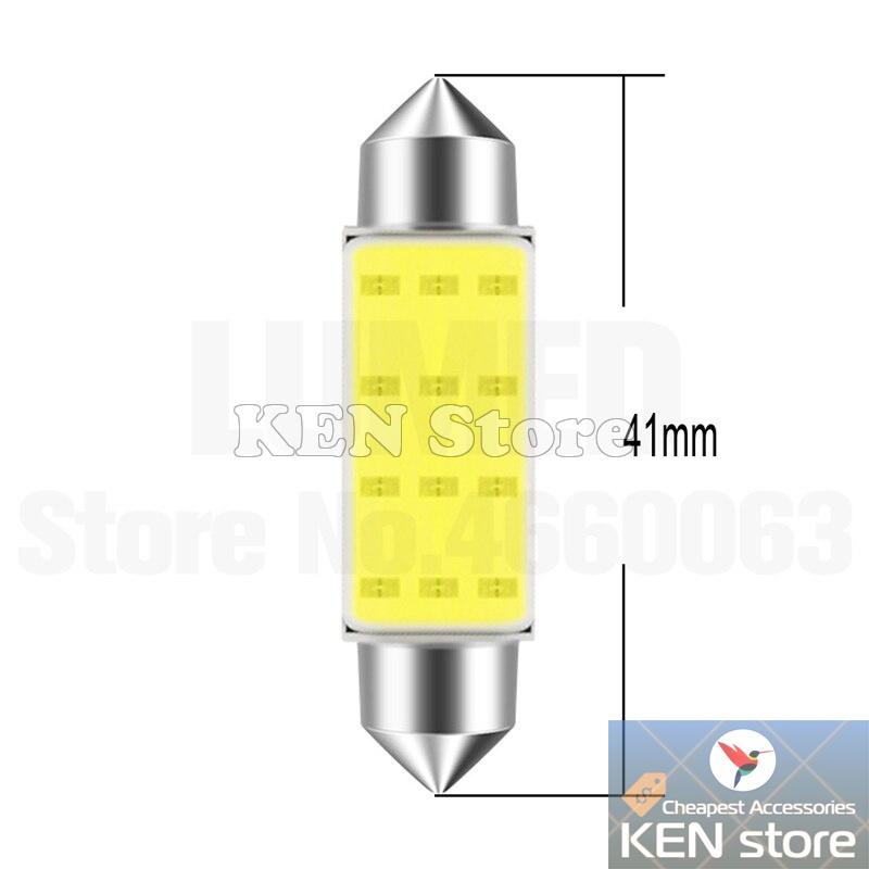 Bóng led trần ô tô, bóng soi biển số chân bóng đũa chip COB