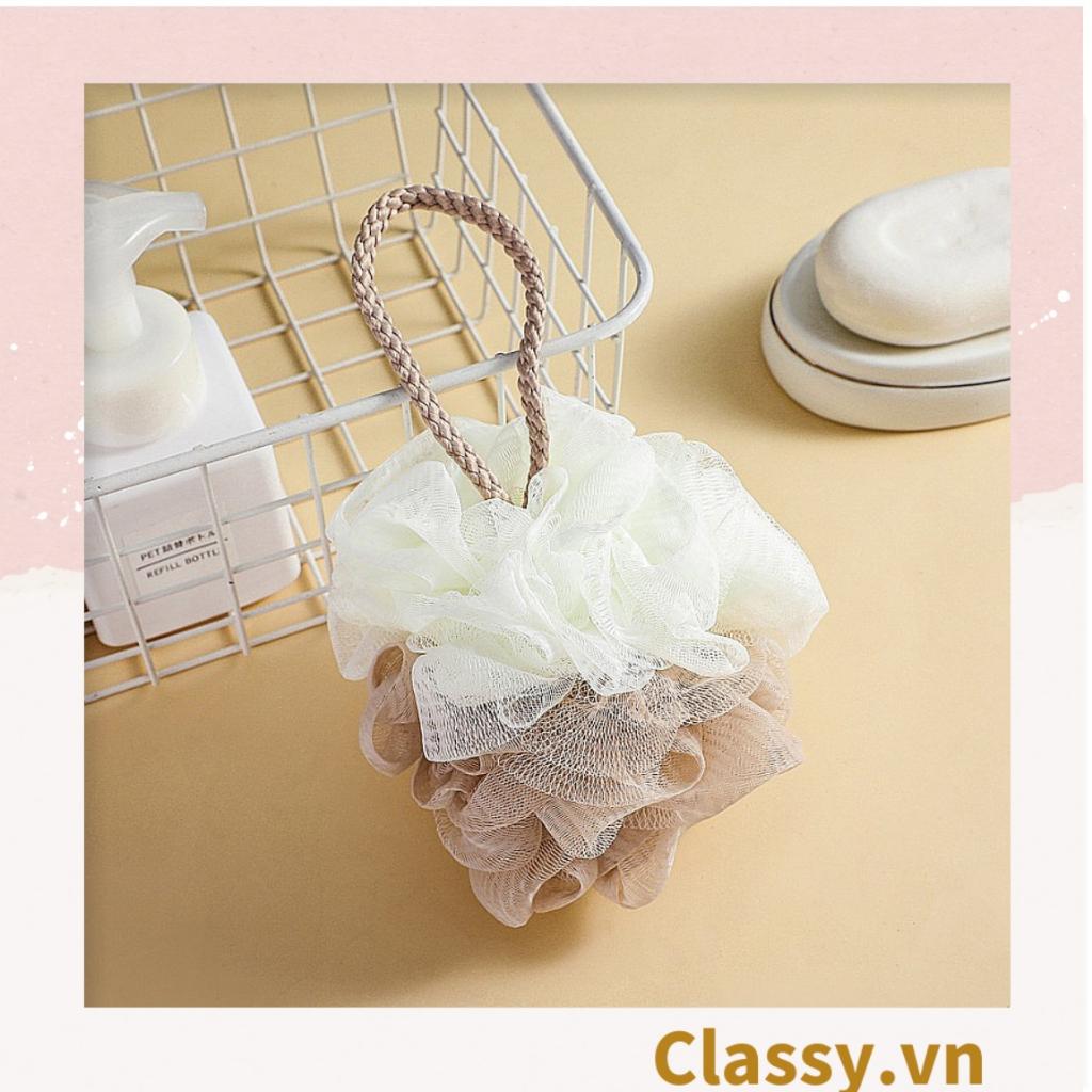 Bông tắm tạo bọt nhà tắm 2 màu kích thước lớn phù hợp vệ sinh cơ thể hàng ngày PK1717