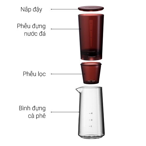 Bộ pha cà phê đá lạnh nhỏ giọt Cold drip Cafede Kona