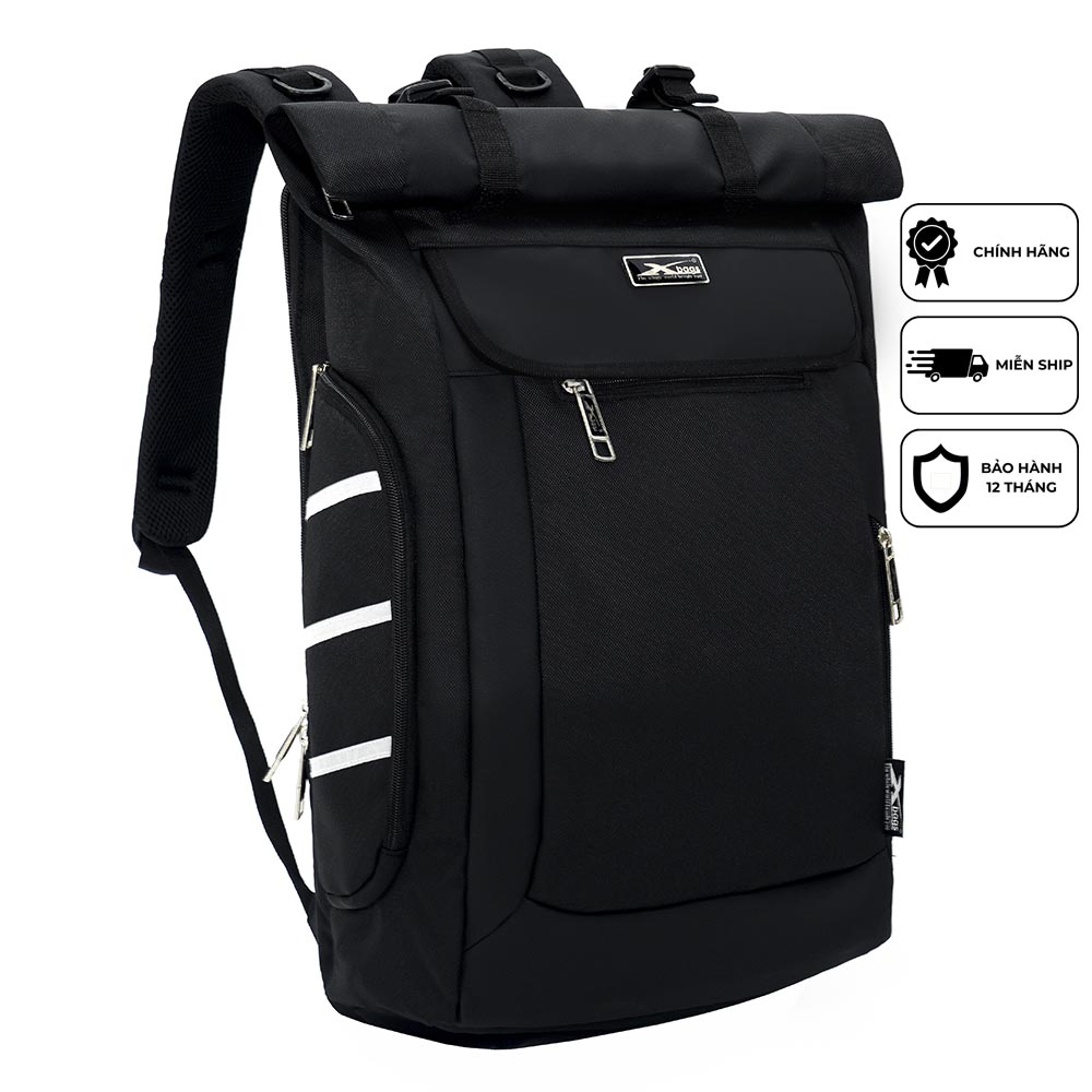 Balo Du Lịch Nắp Cuộn Xbags Dark Bear XB 1202 - Balo Chống Nước Cao Cấp, Dung Tích Lớn Mở Rộng Linh Hoạt