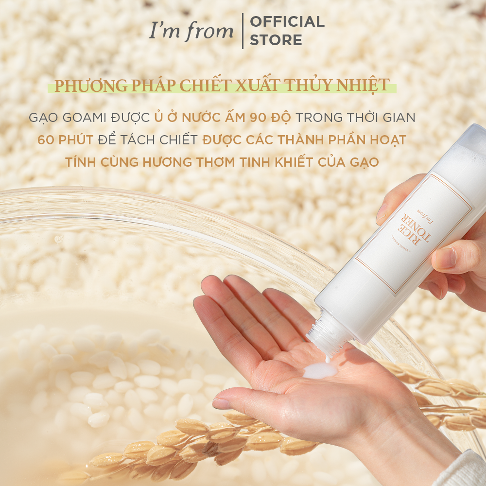 Nước hoa hồng chiết xuất gạo I'm From Rice Toner 150ml