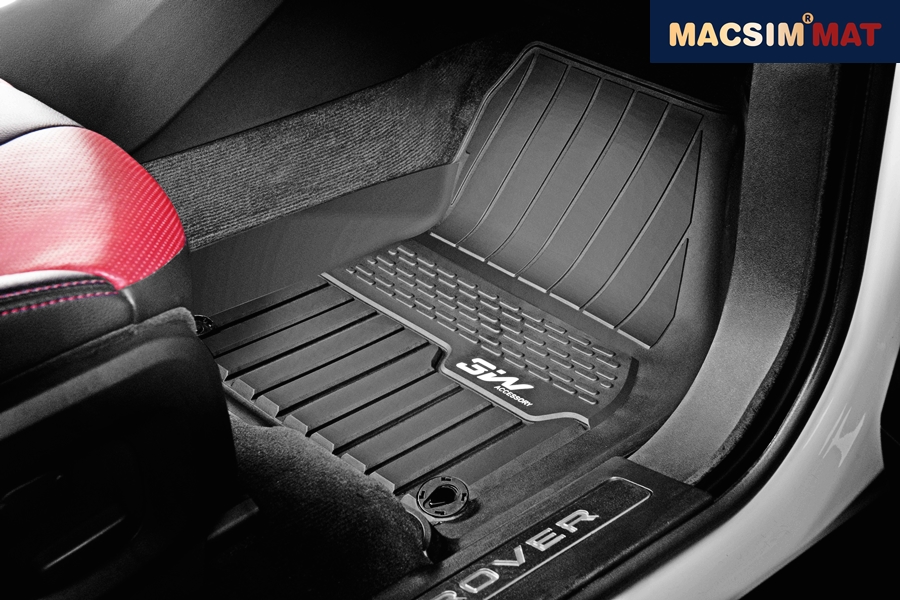 Thảm lót sàn xe ô tô dành cho LANDROVER DISCOVERY SPORT 2013- đến nay Nhãn hiệu Macsim 3W chất liệu nhựa TPE đúc khuôn cao cấp - màu đen
