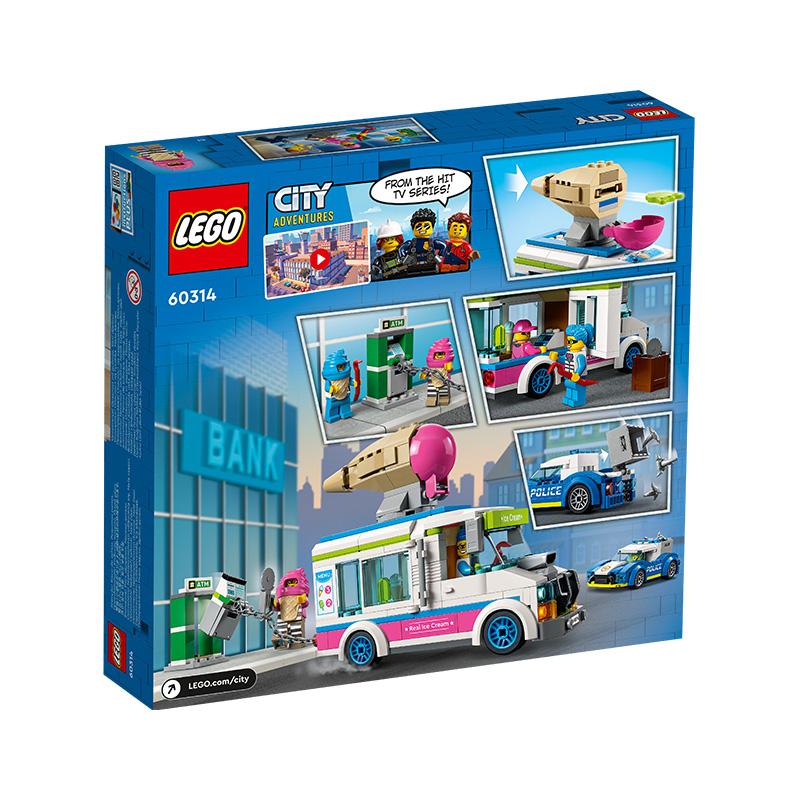 Đồ Chơi LEGO CITY Xe Cảnh Sát Truy Đuổi Tên Cướp Xe Kem 60314