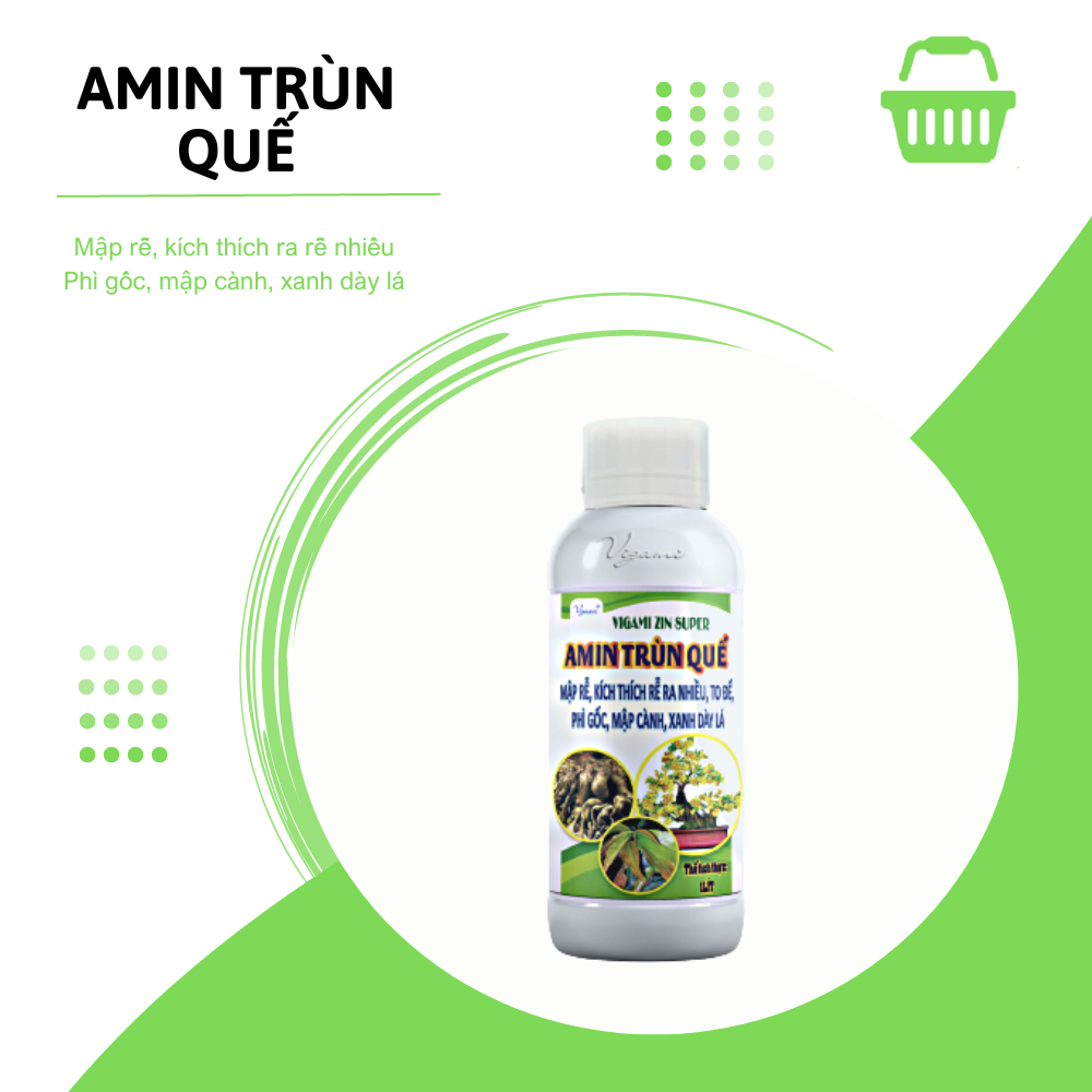 Phân bón Vigami Zin Super Amin trùn quế 1000ml