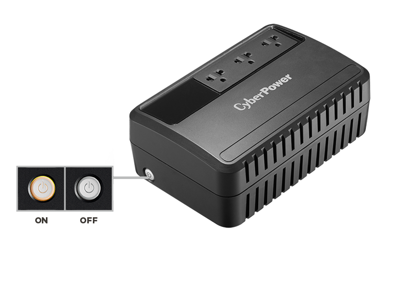 Bộ lưu điện UPS CyberPower BU600E - 600VA / 360W -  Tích hợp công nghệ ổn áp AVR, Công nghệ tiết kiện điện GreenPower, công nghệ Line Interactive - Hàng chính hãng