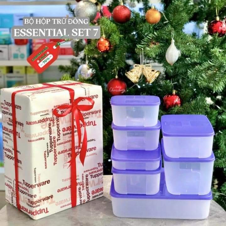 Bộ hộp trữ đông Freezermate Essential Set 7 Tupperware - Hàng chính hãng