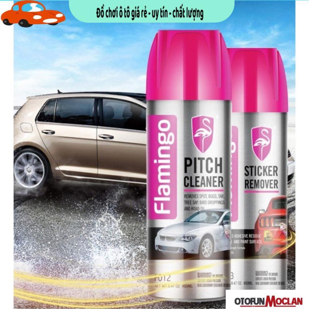 Combo 2 chai Chai tẩy nhựa đường cho ô tô Flamingo Pitch Cleaner chuyên dụng 450ml