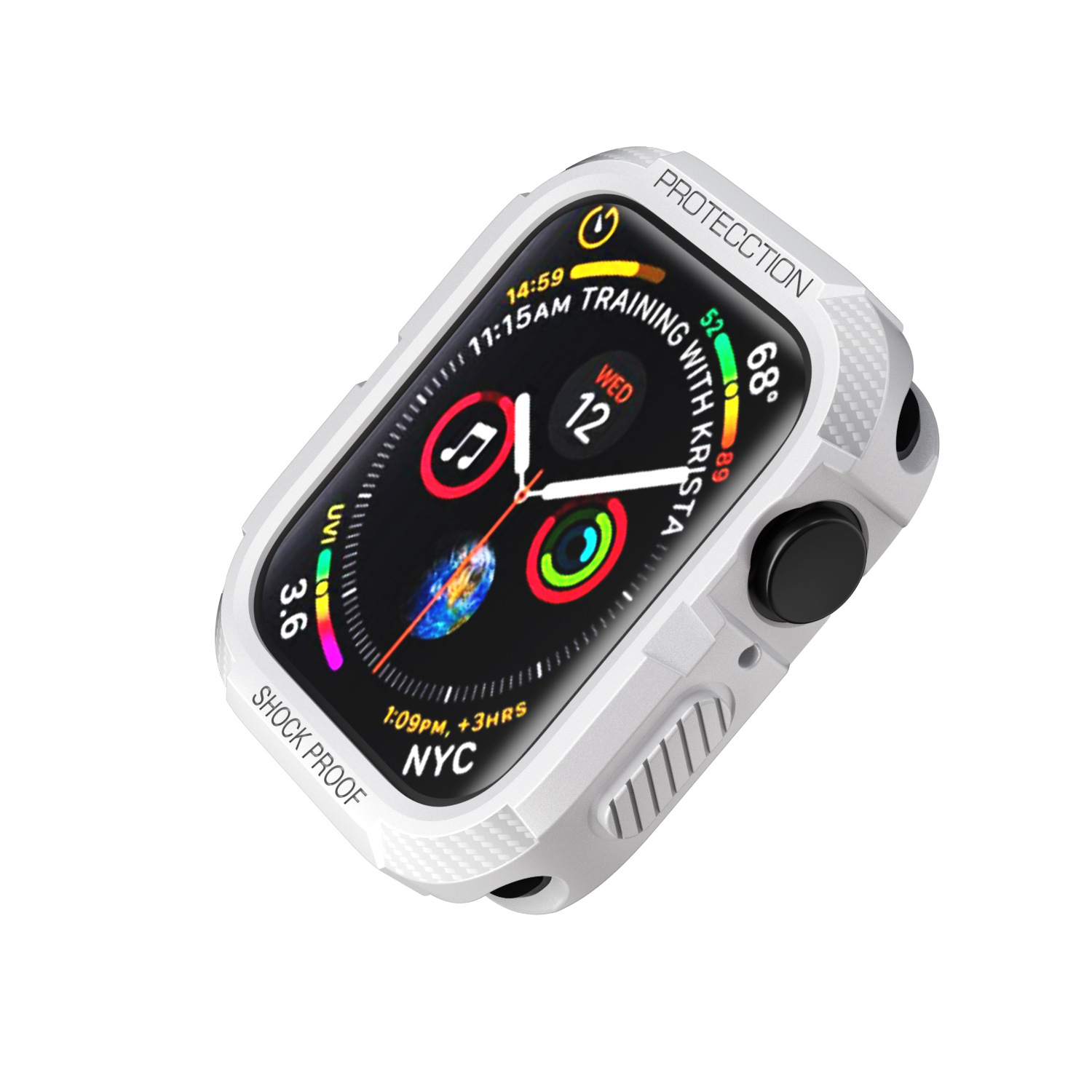 Ốp Bảo Vệ Case Armor Carbon cho Apple Watch Series 8 / Apple Watch Series 9 Size 41mm/45mm