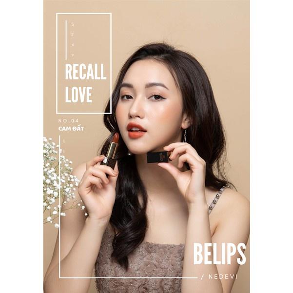 Son Lì Cam Đất Recall Love Sexy Lipstick Belips Không Chì (3,7G)