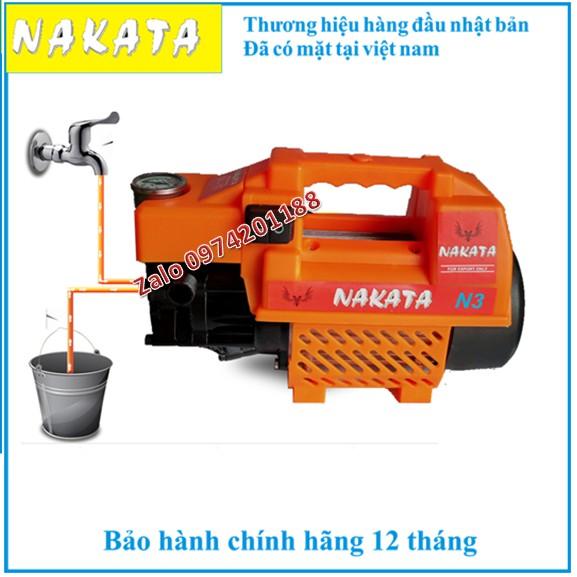 Máy rửa xe NAKATA N3 3000w, hàng công ty - tặng bình