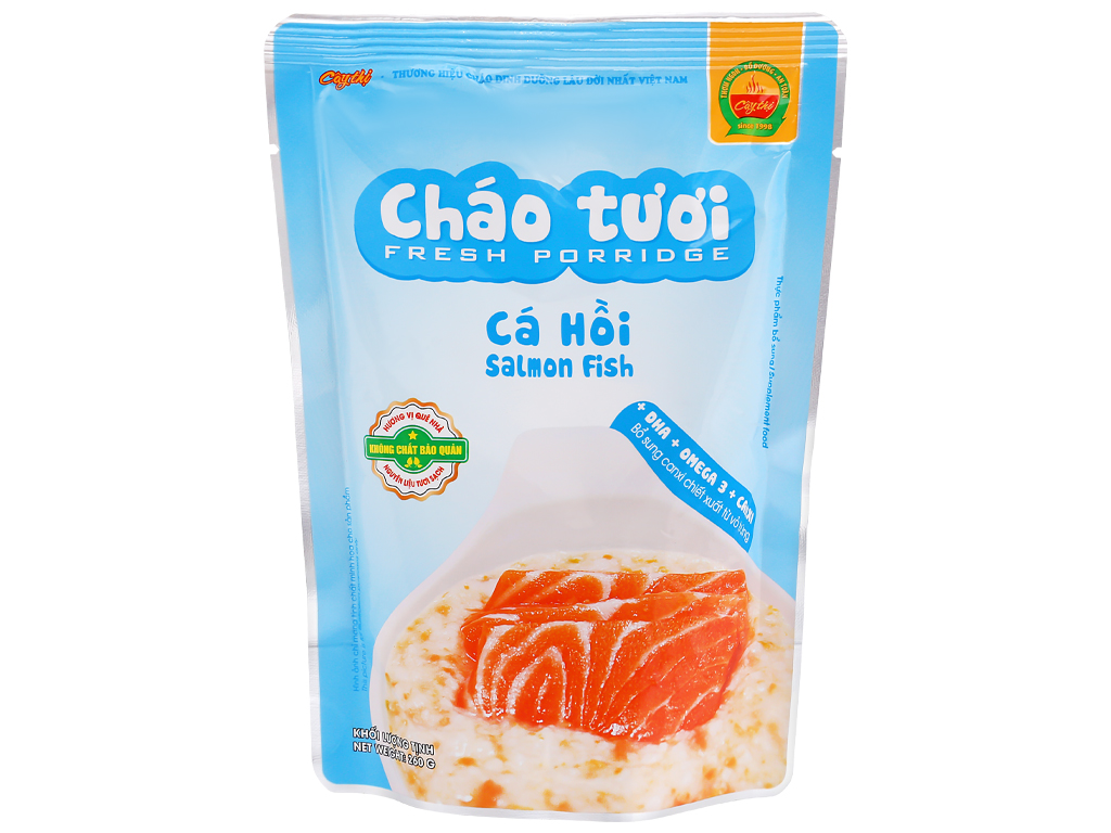 Cháo tươi cá hồi Cây Thị gói 260g