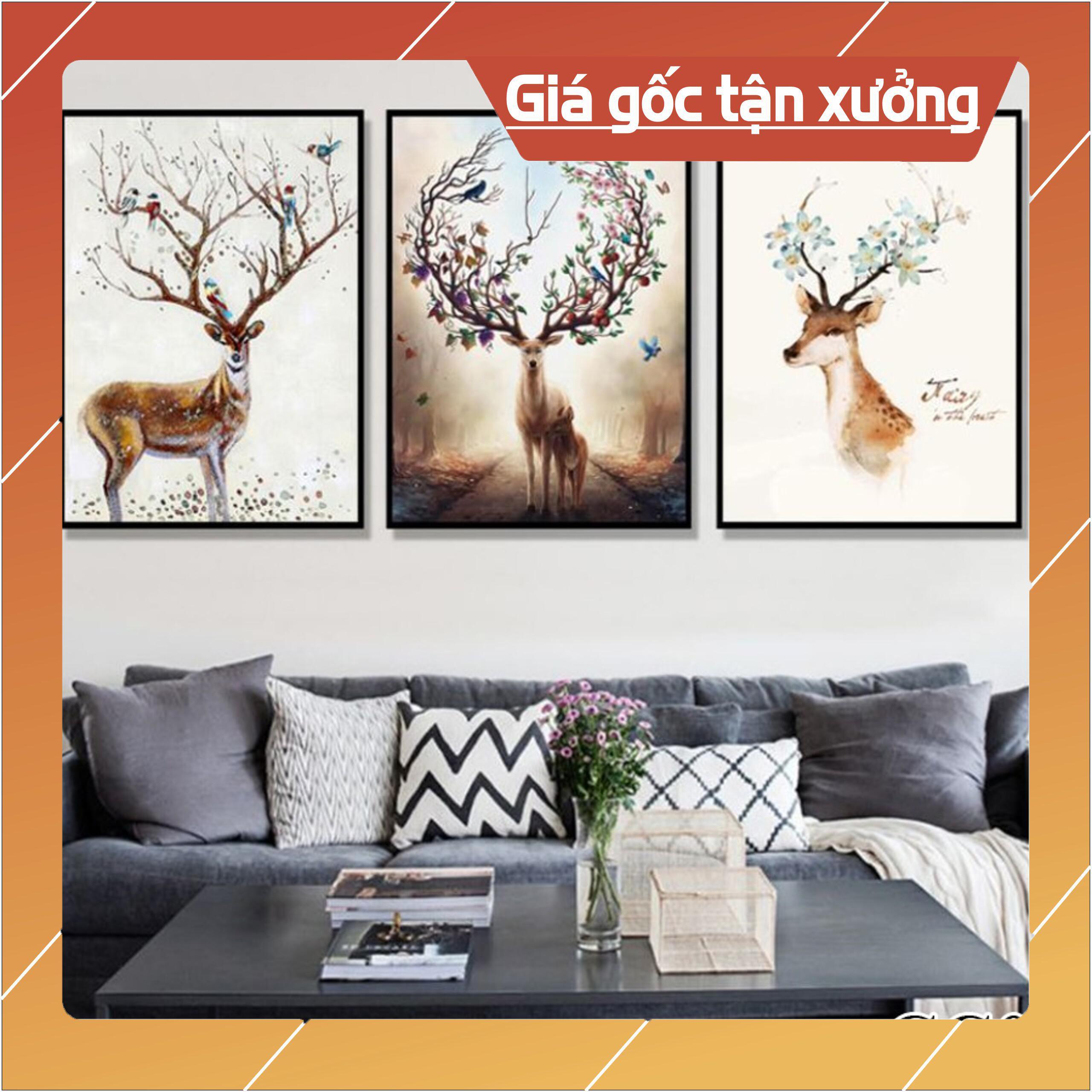 Bộ tranh treo tường phong thủy trang trí nội thất đẹp và giá gốc tại xưởng mới nhất thị trường ĐL 54