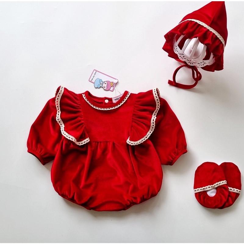 [3-12kg] Body Cánh Tiên Hoa Thêu Chất Organza NHÍM XÙ KIDS Cho Bé Gái Sơ Sinh, Đầy Tháng, Thôi Nôi B084