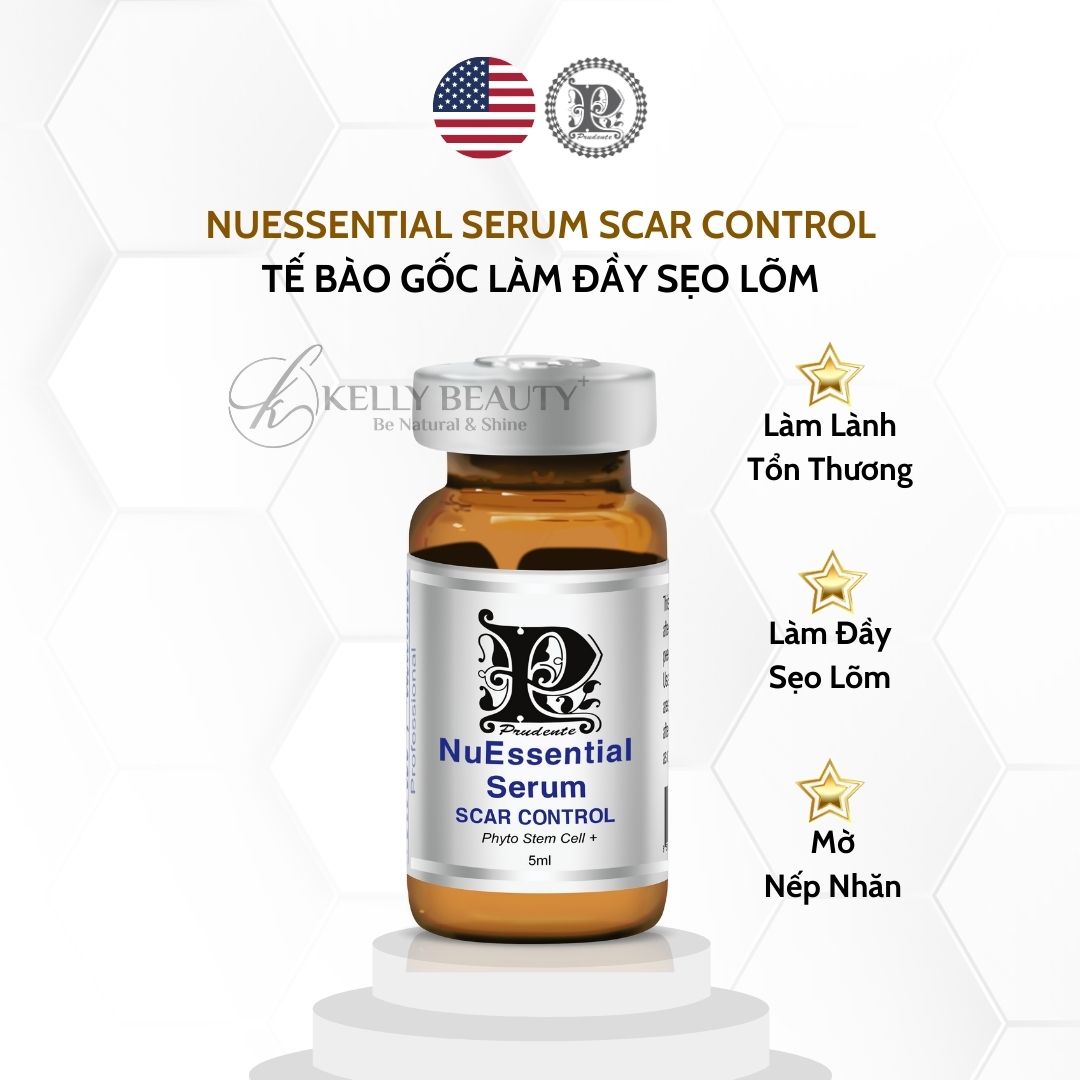 Tế Bào Gốc Mibiti Prudente Scar Control – Làm Đầy Sẹo Lõm, Phục Hồi Da Mỏng Yếu; Trẻ Hóa Da - Kelly Beauty