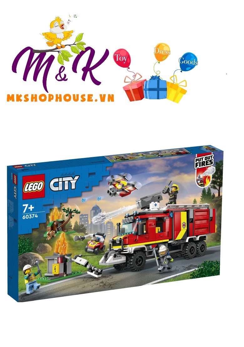 LEGO City 60374 Xe Cứu Hỏa Chuyên Dụng