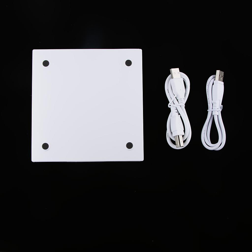 External USB2.0 CD/DVD RW   Player Writer Burner for Netbook White