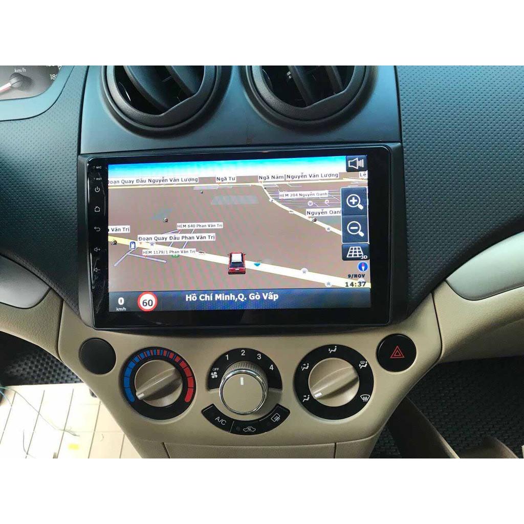 Màn Hình 9 inch Cho Xe AVEO, GENTRA, CAPTIVA -Đầu DVD Android Tiếng Việt Kèm Mặt Dưỡng Giắc Xe AVEO, CAPTIVA