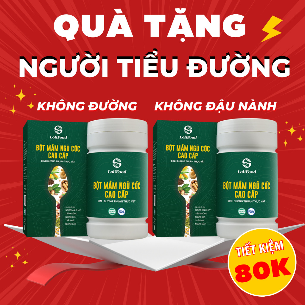 Bột Mầm Ngũ Cốc Cao Cấp Long Liên  - Thực Phẩm Dinh Dưỡng Giúp Tăng Cân - Ngủ Ngon - Tốt Cho Dạ Dày - Kiểm Nghiệm ATVSTP Và Công Bố Chất Lượng