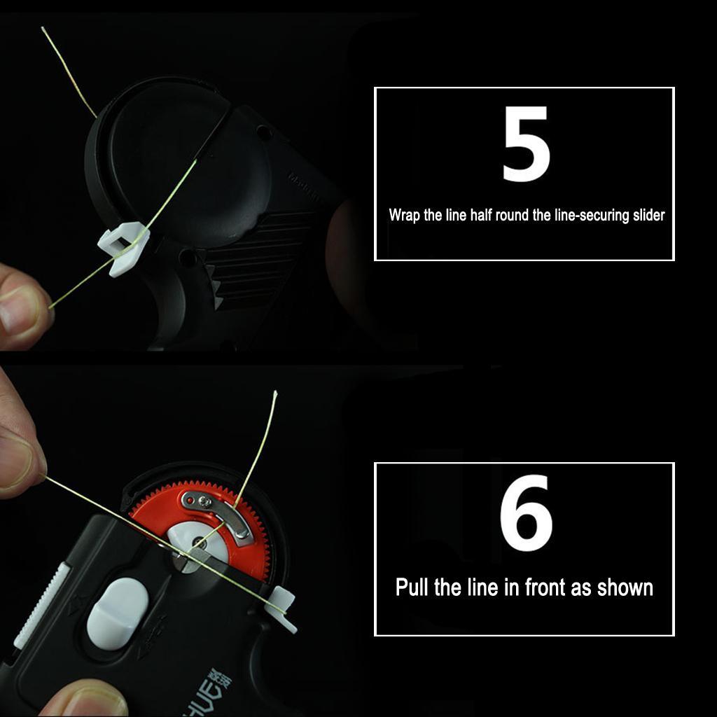 2x Electric Hook Tier Automatic Tyer Machine Tie Knot Fishing Tackles Tool