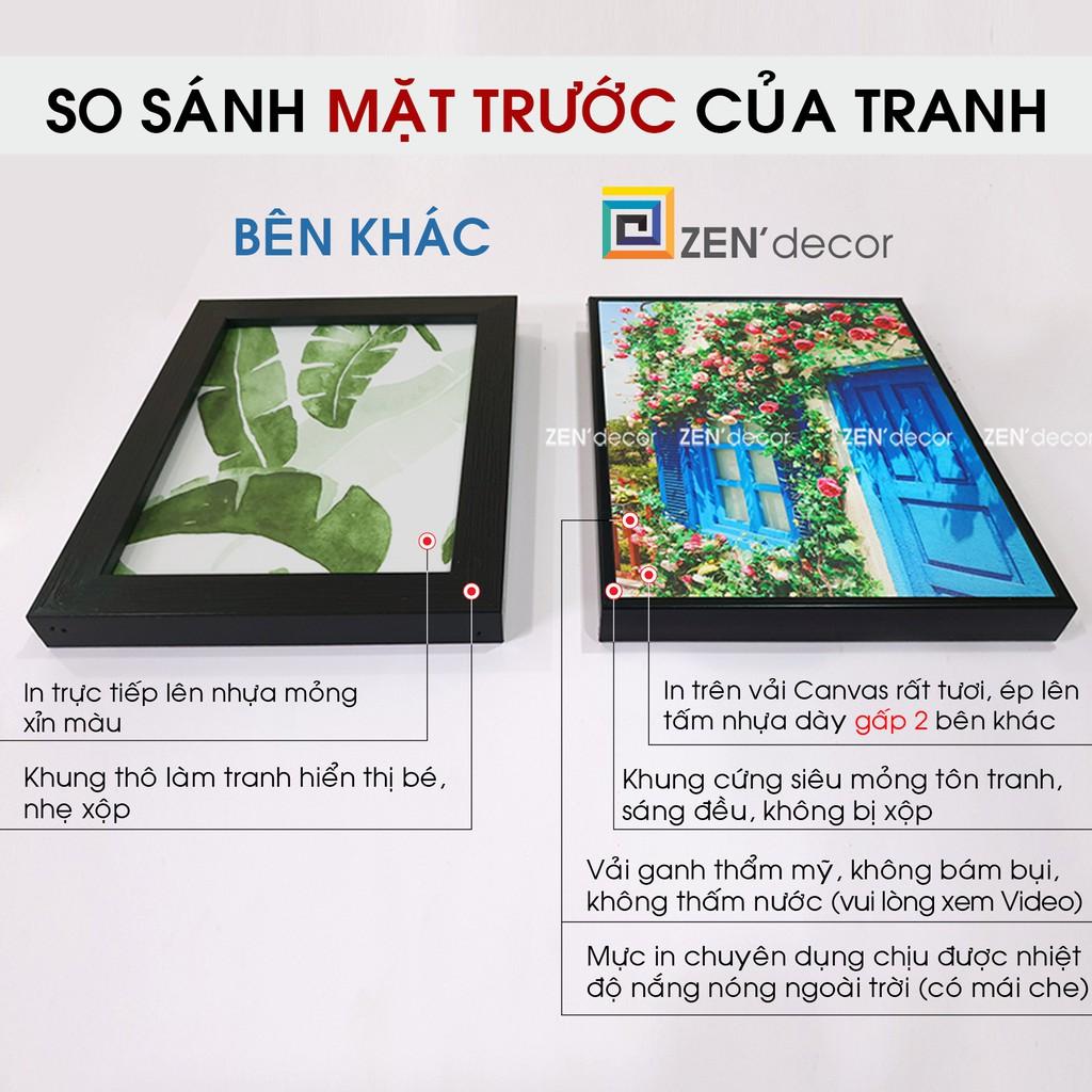 Tranh THIẾU NHI siêu dễ thương, có khung nổi sáng bóng