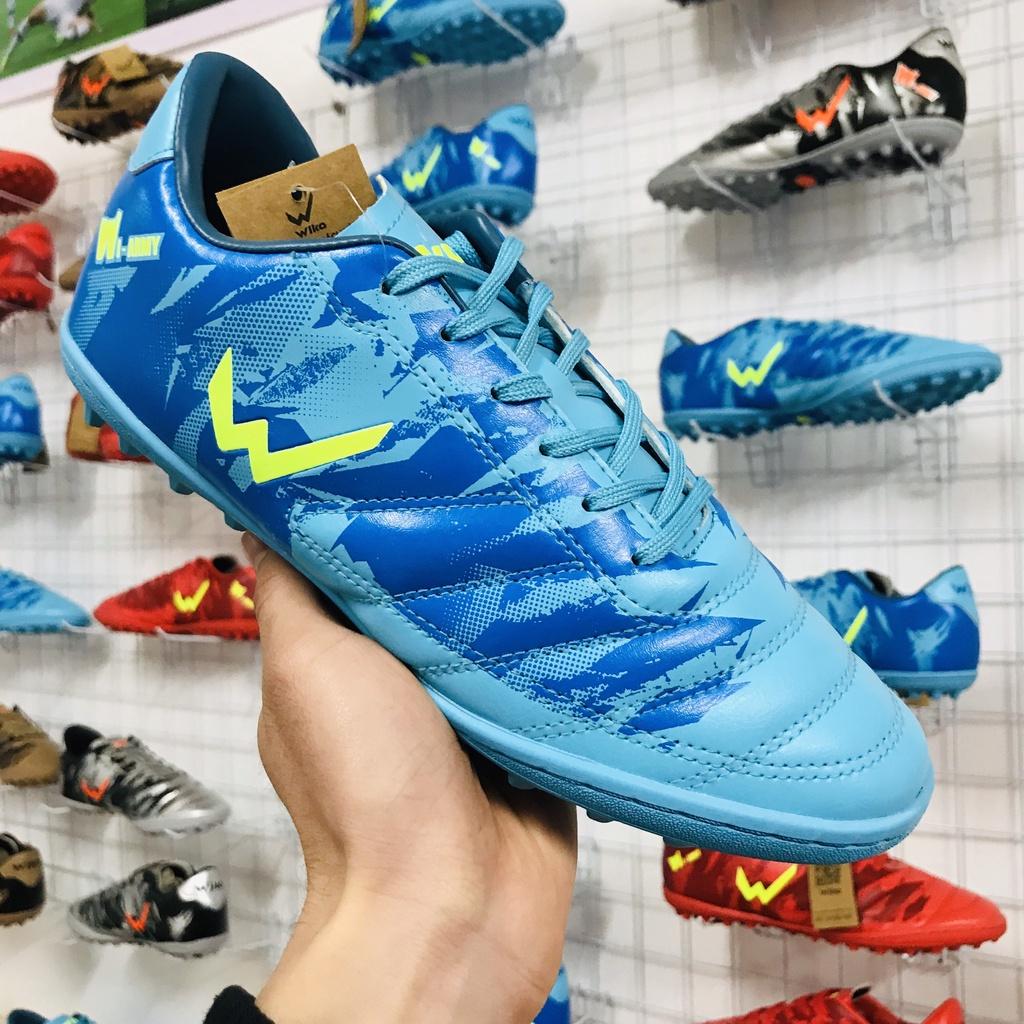 Giày bóng đá phủi chính hãng Wika Army Xanh