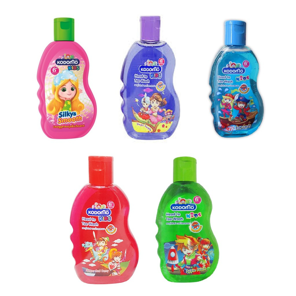 Dầu Tắm Gội Kodomo toàn thân chai 100ml cho bé từ 6 tuổi