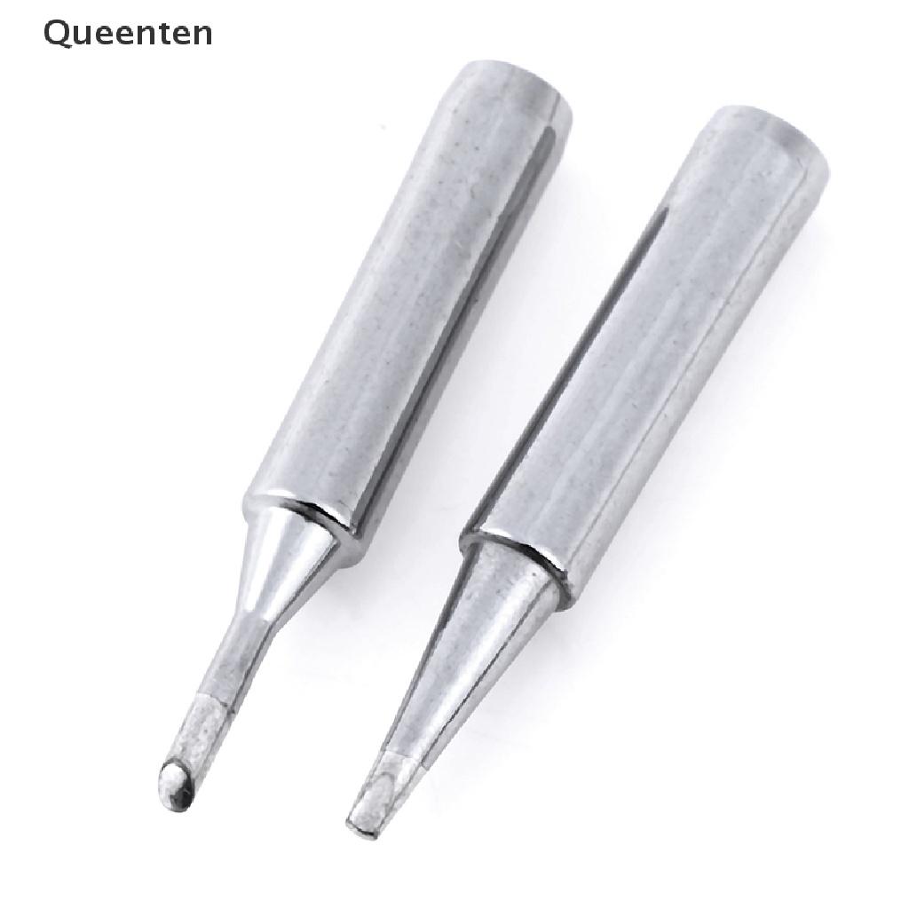 Queenten 10pcs constant-temperature common solder soldering iron tip for 900m 963 station QT