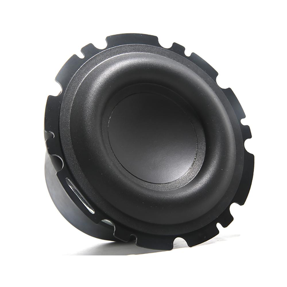Loa cao su cỡ trung trầm lớn 4,5 inch Loa lưu vực nhôm tổng hợp 4ohm 50W Rạp hát tại nhà tự làm toàn dải không thể đánh bại Màu sắc: Đen