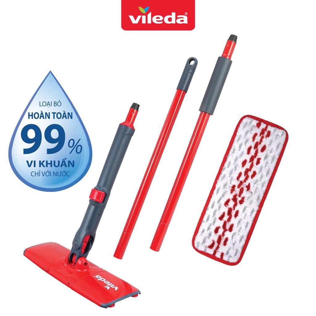 Cây lau nhà VILEDA UltraMax Easy Twist đầu lau hình chữ nhật, vắt nước tiện lợi