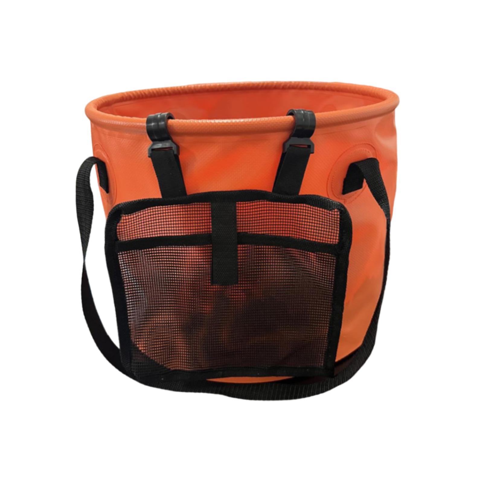 Collapsible Bucket Water Container Basin Pail 28L, Multifunctional Folding Water Storage Bucket, Collapsible Wash Basin for Fishing Travelling