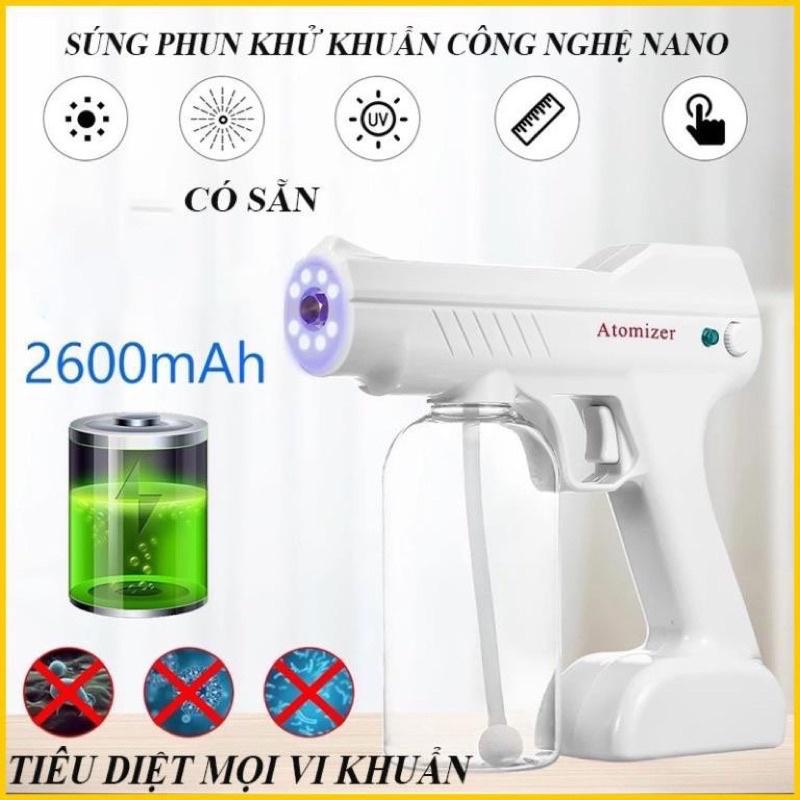 Súng Xịt Phun Khử Khuẩn - Diệt Khuẩn Phun Khử Trùng NANO Tia UV Khử Khuẩn