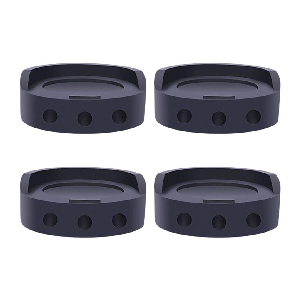 4pcs Black Anti Vibration Pads Prevent Moving for Washer Dryer Appliance