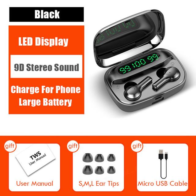 R3 TWS Wireless Bluetooth Earphone Touch Control Sports Headphone Waterproof Earbuds Headsets With Microphone