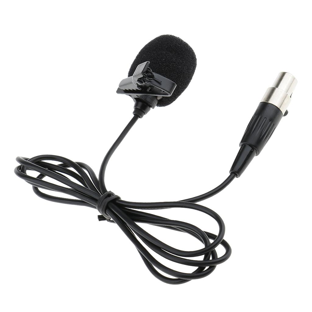 JY-515 Multi-function Lavalier Lapel Tie Clip-on Vacuum Tube Mini Microphone 3.5mm/3Pin/4Pin XLR Connector