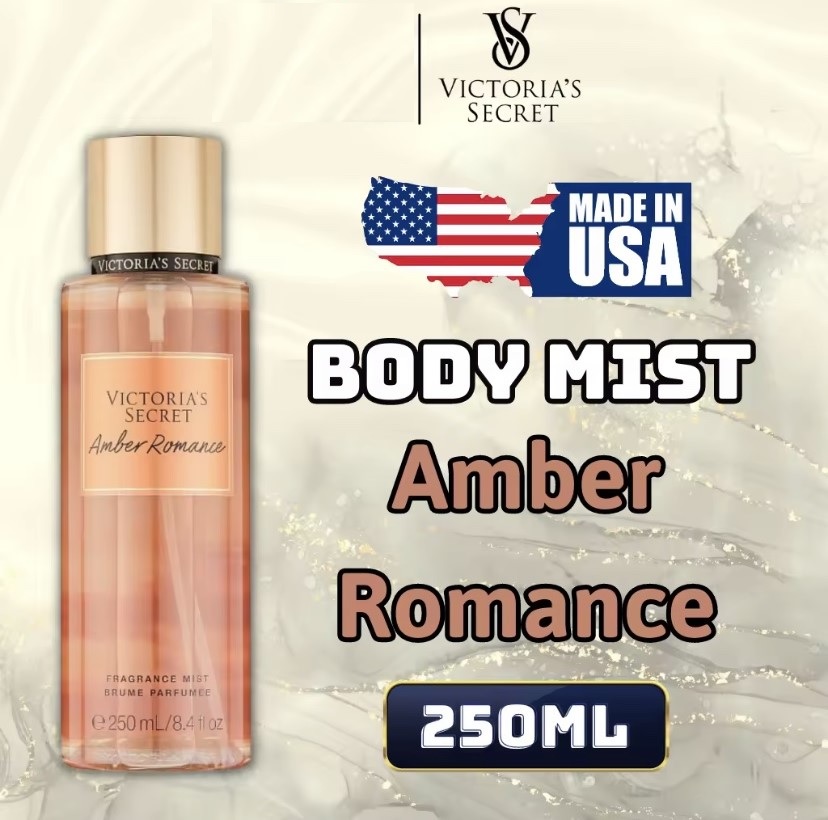 Victoria Secret Amber Romance - Dưỡng Thể Trắng Da Victoria Secret 236ml - Body mist Victoria Secret 250ml