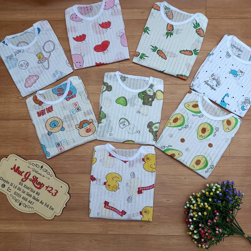 Bộ Cộc Tay Cotton Giấy Loại Đẹp