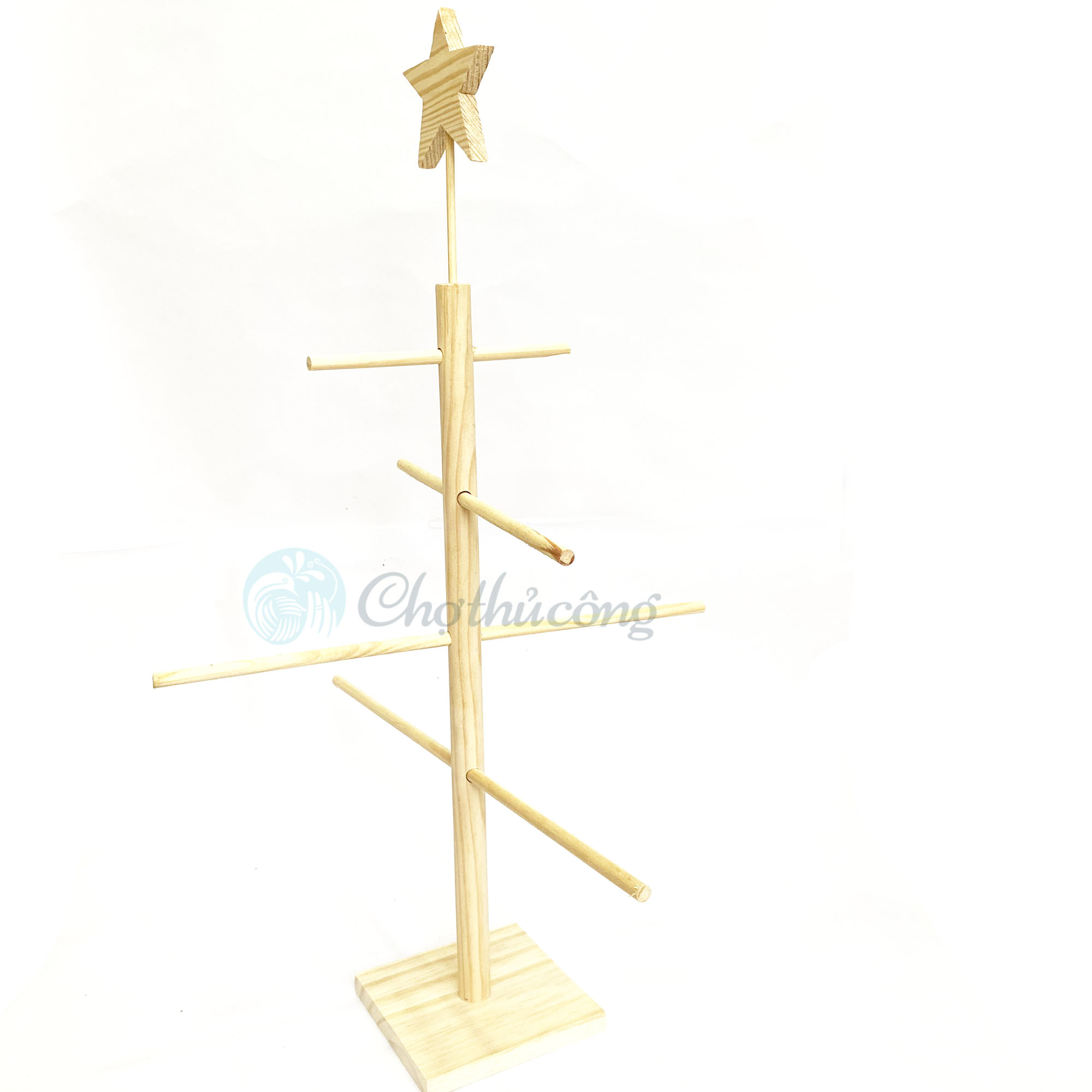 Cây thông noel gỗ thông tự nhiên cao 60cm, 90cm, 150cm lắp ráp gọn nhẹ, decor handmade - Cây thông noel mini trang trí giáng sinh