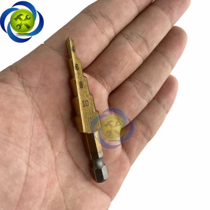 Mũi khoan tháp thẳng đuôi lục giác 4-12mm L+R+T LRT-KT01