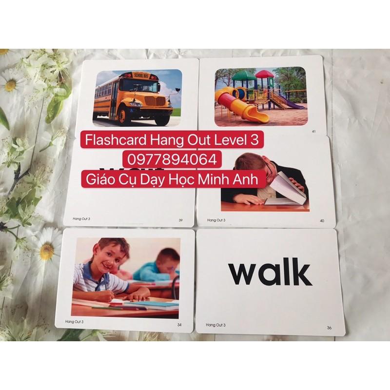 Flashcard  Giáo Trình Hang Out Level 3️144 thẻ cán bóng siêu đẹp