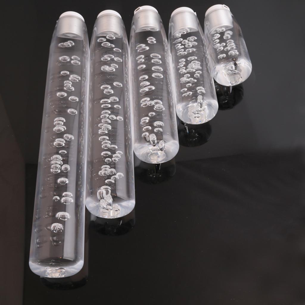 Universal Car Blue LED Gear Shift Lever Knob Head Shifter Crystal Bubble 15cm Clear