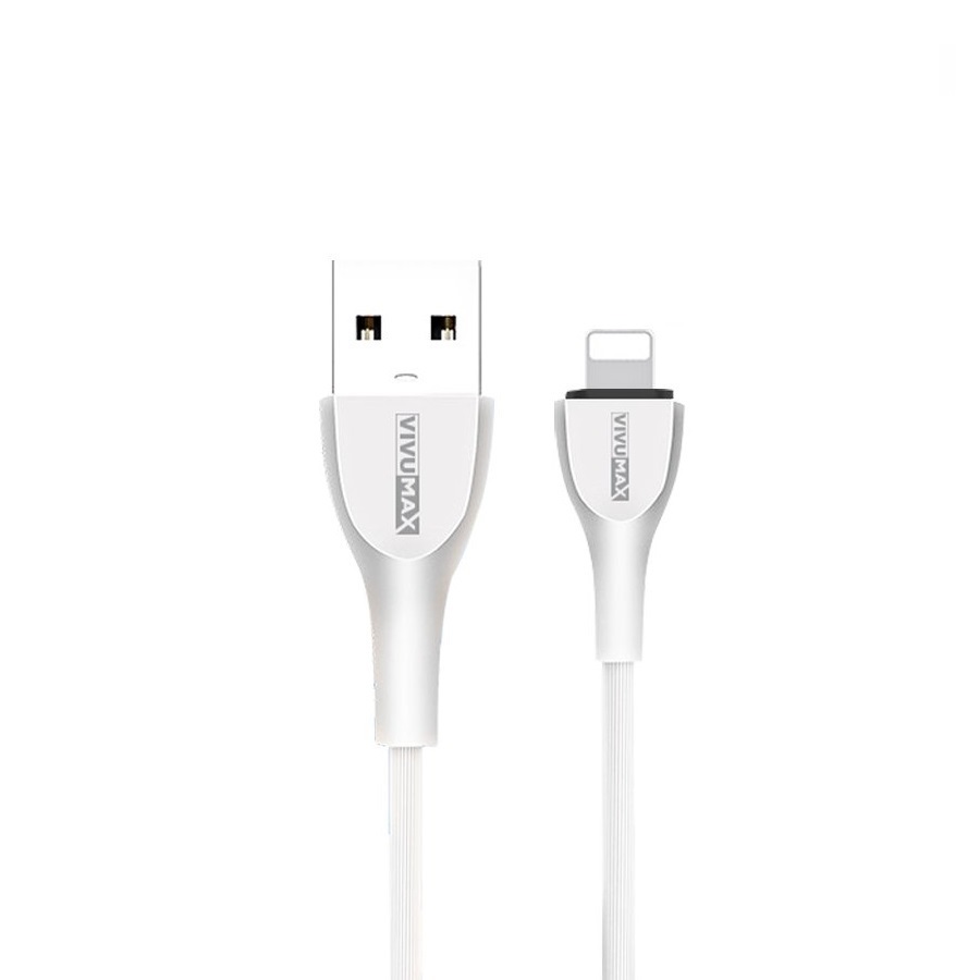 Cáp sạc nhanh và truyền dữ liệu VivuMax L101 đầu sạc Lightning (IPhone/IPad/Airpods) dòng điện 2.4A siêu bền - 1m Cho IPhone/IPad/Airpods - Hàng Chính Hãng