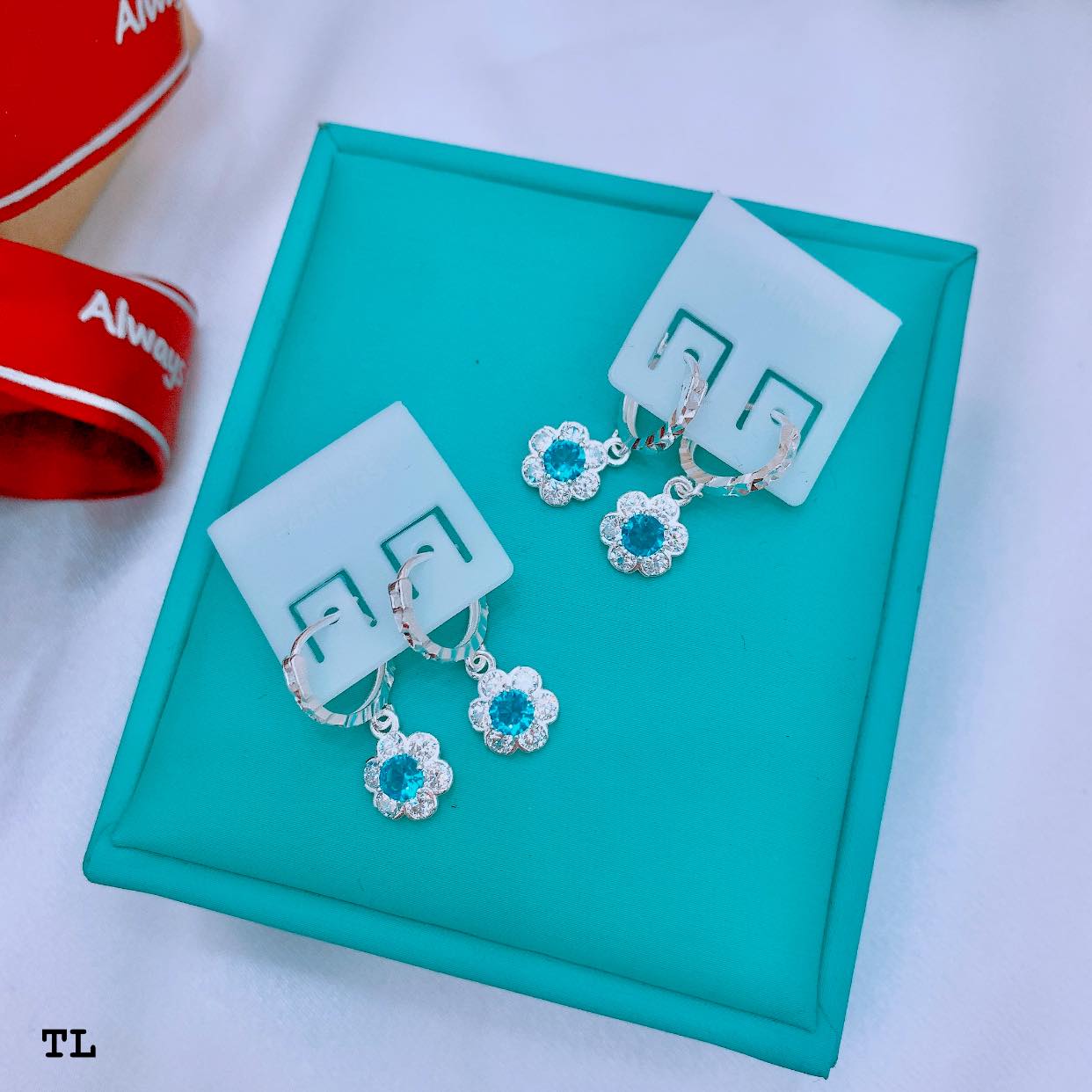 Bông tai bạc cho bé gái MS65