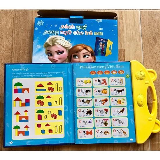 Bảng Điện Tử Song Ngữ 24 Trang Tặng Kèm Bút Cho Trẻ Em TP'S