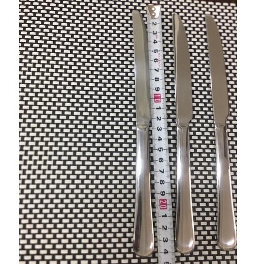 Bộ 5 Dao Bàn Ăn Lớn Inox Cao Cấp Dài 24cm, Dày 5mm, Cán Tròn Trơn.
