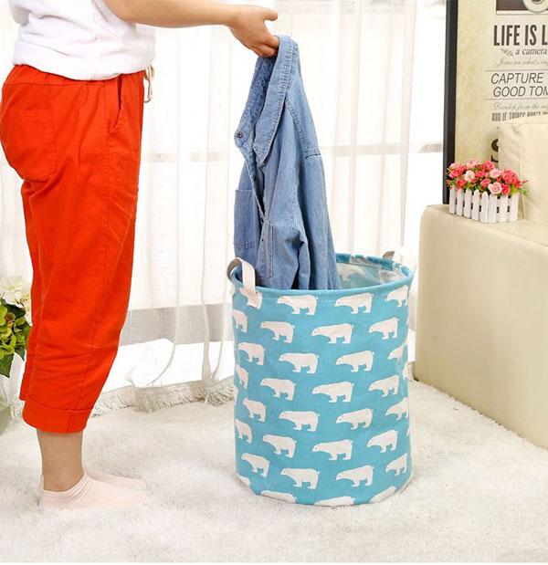 Sọt Vải Đựng Quần Áo Hình Thú