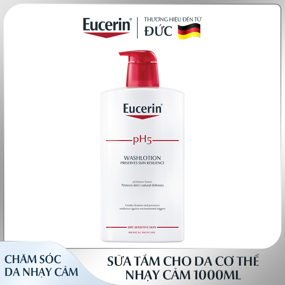 Sữa tắm cho da nhạy cảm Eucerin pH5 Washlotion 1000ml