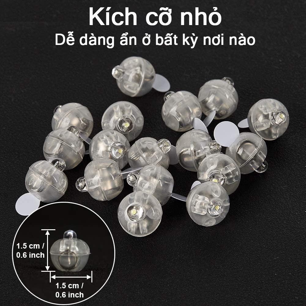Đèn LED bóng bay mini chống nước nhiều màu sắc trang trí tiệc cưới/sinh nhật/giáng sinh